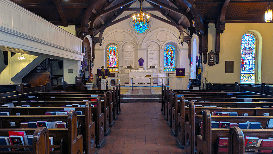 Interior of St. John's sanctuary
